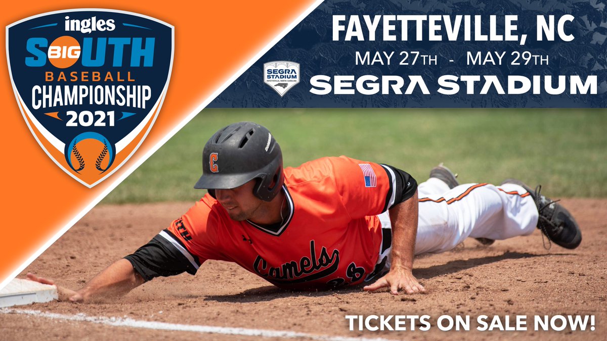 Fayetteville Woodpeckers (@woodpeckersnc) on Twitter photo The <a href="/InglesAdvantage/">Ingles Markets</a> <a href="/BigSouthSports/">Big South Conference</a> Baseball Championship returns to <a href="/SegraStadium/">Segra Stadium</a> May 27 - 29! The 3-day tournament will decide who gets the automatic qualifier position for the NCAA Tournament! Tickets available now!
π: bit.ly/BigSouthInformβ¦
ποΈ: fayettevillewoodpeckers.com/tickets The <a href="/InglesAdvantage/">Ingles Markets</a> <a href="/BigSouthSports/">Big South Conference</a> Baseball Championship returns to <a href="/SegraStadium/">Segra Stadium</a> May 27 - 29! The 3-day tournament will decide who gets the automatic qualifier position for the NCAA Tournament! Tickets available now!
π: bit.ly/BigSouthInformβ¦
ποΈ: fayettevillewoodpeckers.com/tickets