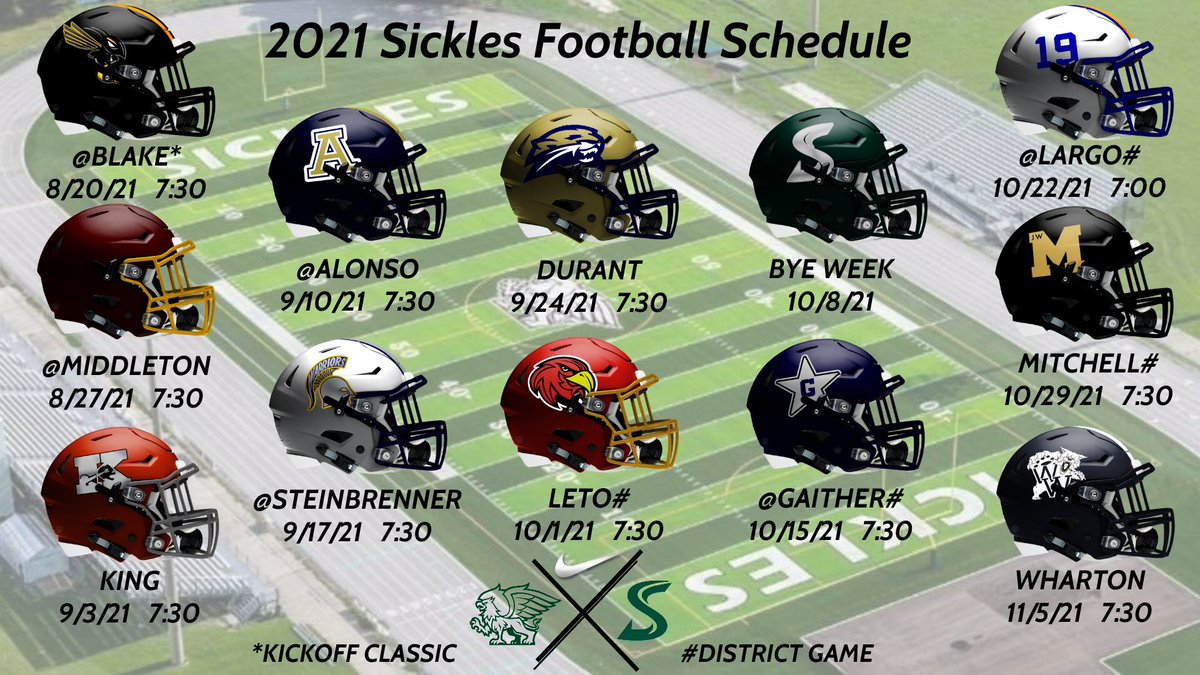 sickles high school football schedule