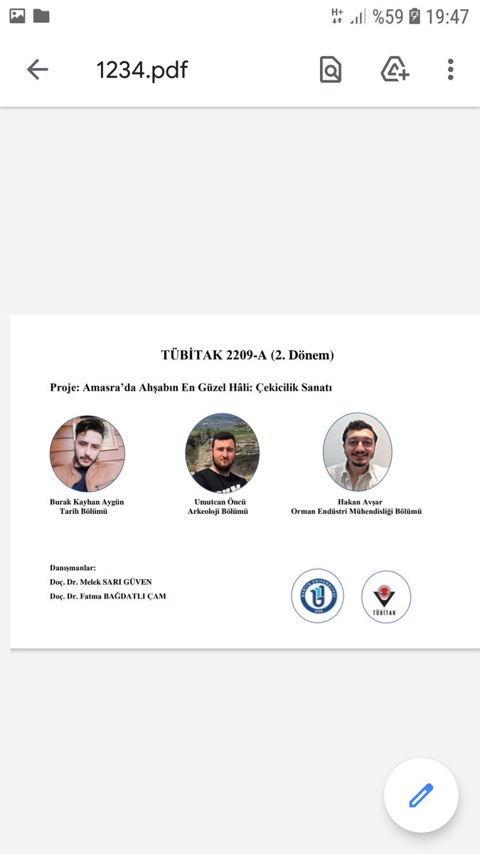 Tübitak 2209-A Öğrenci Projeleri. Disiplinlerarasılığa örnek güzel bir proje oldu. Tarihbölümü#arkeolojibölümü#ormanendüstrimühendisliğibölümü#BartınÜniversitesi