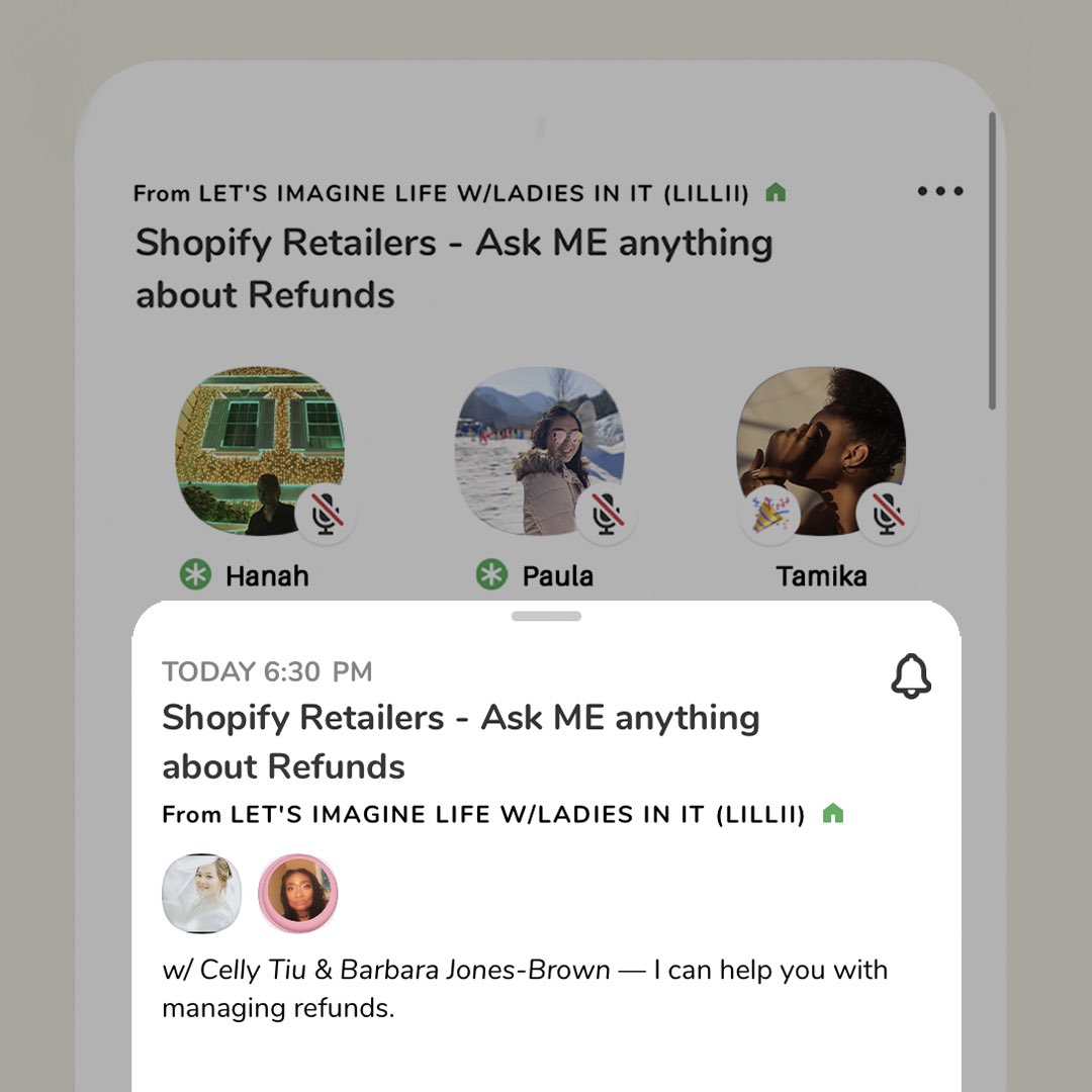 LilliiRNBInc's tweet photo. Shopify Retailers! Tune in later via Clubhouse and don’t hesitate to ask me ANYTHING about Refunds! Follow me @sr98bj (Barbara Jones-Brown)
#shopify #shopifyretailers #refund #refundfraud #retaillossprevention #returnsfraud https://t.co/lKejnnGIel
