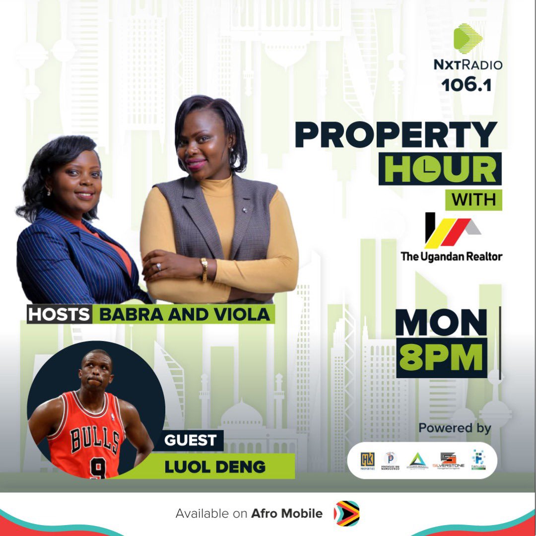 MethiaLydiaN's tweet image. On the #NxtPropertyHour tonight, Viola and Barbra will be hosting a one @LuolDeng9 to discuss more about scrutinizing the pre-cast concrete panel system construction method! 

Tune in now! 106.1FM @nxtradioug