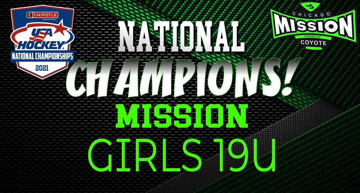 CONGRATULATION NATIONAL CHAMPION MISSION GIRLS 19U !!
<a href="/AHAI_1/">AHAI</a>
<a href="/MissionGirlsAAA/">Mission Girls Hockey</a>
