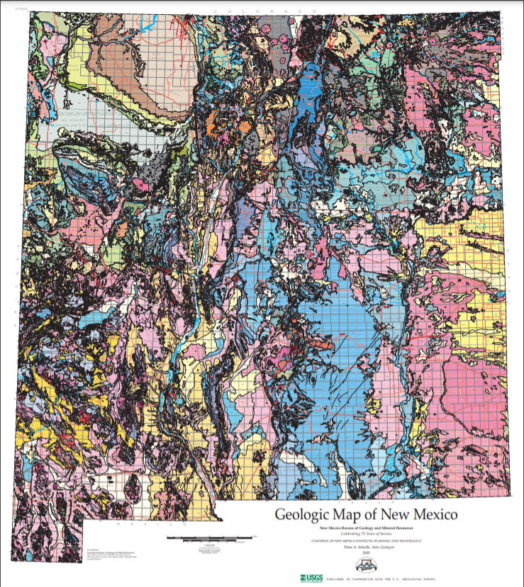 USGSstore's tweet photo. It's #FreeMapMonday! Retweet and follow us for a chance to win the Geologic Map of New Mexico! 

#USGSStore (U.S. residents only) https://t.co/JMUjL1DkxH