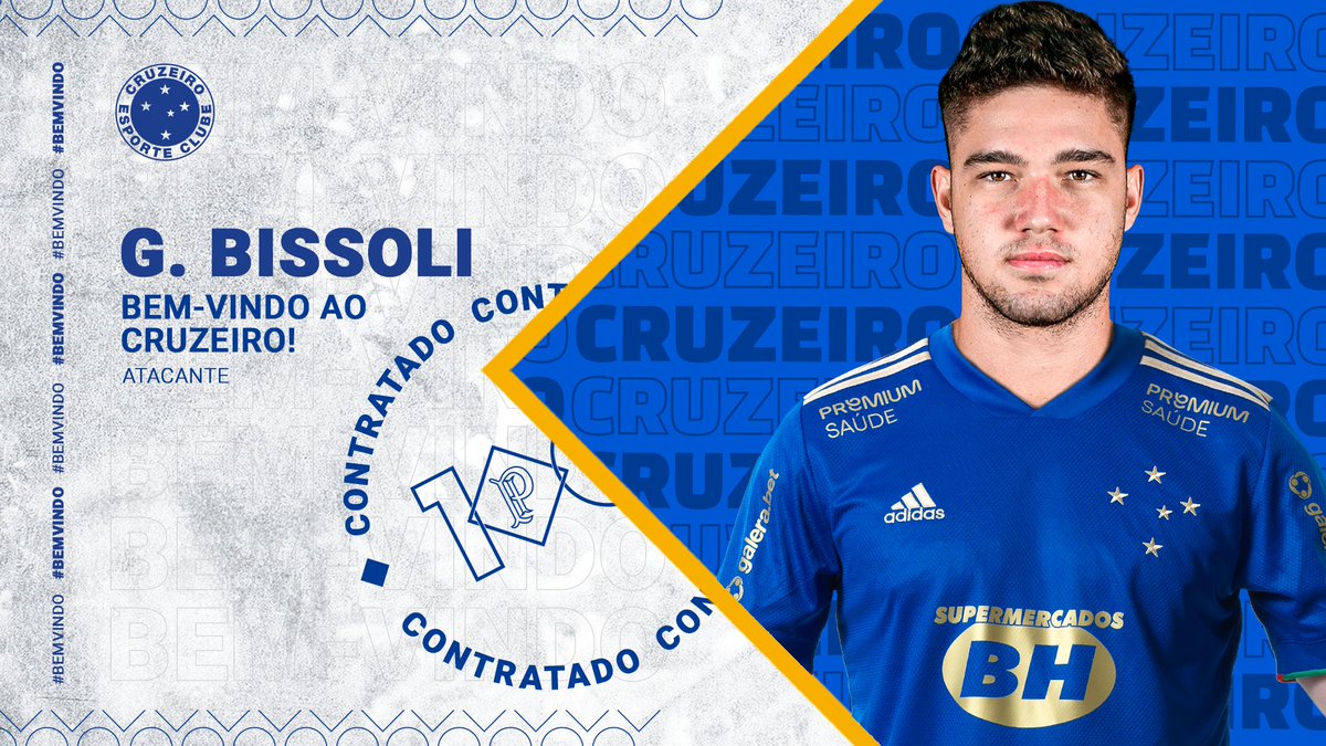Bem-vindo, Bissoli! 🦊⚽
⠀
O atacante Guilherme Bissoli, de 23 anos, chega ao Cruzeiro por empréstimo até o fim desta temporada. Vamos pra cima! 👊
⠀
Saiba mais: bit.ly/3f5tE3F
⠀
#CruzeiroCentenario