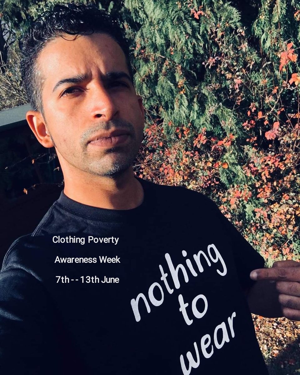 Just 5 weeks until #ClothingPovertyAwarenessWeek, established by us in 2018. Here's <a href="/Jimilove/">Jimi Love</a> of <a href="/NPCelebration/">New Purple Celebration</a>
to remind us. This yr we take our week 'on tour' to screen our new short film around the country. Has your grp or org booked YOUR screening event yet? 
#CPAW2021