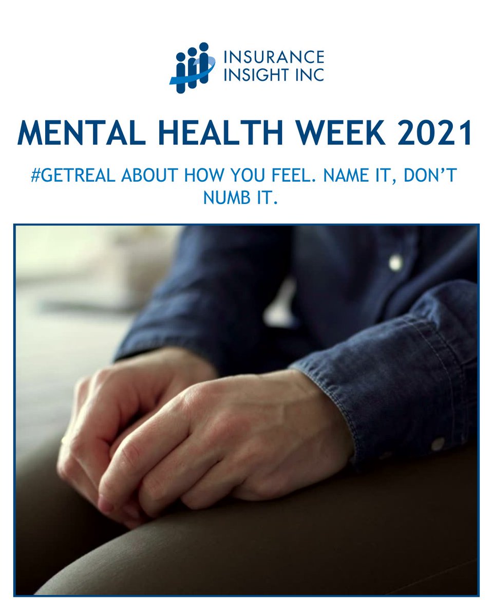 InsInsight's tweet image. Today marks the beginning of #MentalHealthWeek, a campaign started by @CMHA_NTL to bring awareness to and break down the stigmas around mental health. This year’s Mental Health Week theme is #GetReal about how you feel. Name it, don’t numb it.