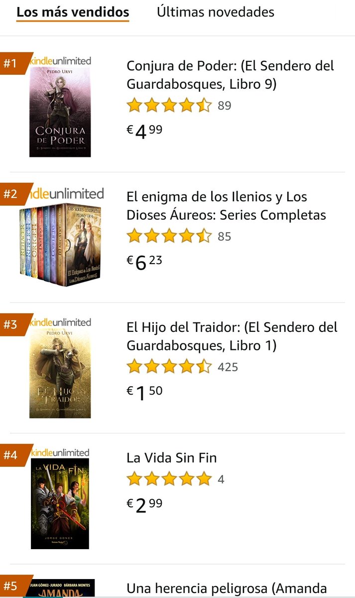 jorgegonex's tweet image. No caben más palabras de agradecimiento para vosotros. #LaVidaSinFin ha entrado en el TOP 10 EBOOKS MÁS VENDIDOS (!!!) de Amazon, tanto en la categoría de Fantasía épica como en fantasía para jóvenes. Gracias a todos por hacerme llegar hasta ahí 🙌🏼🔝
