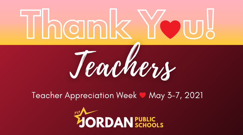 ISD717's tweet photo. It's National Teacher Appreciation Week! Help us show some love for our amazing JPS teachers #ThankATeacher https://t.co/0gKISUSXnp