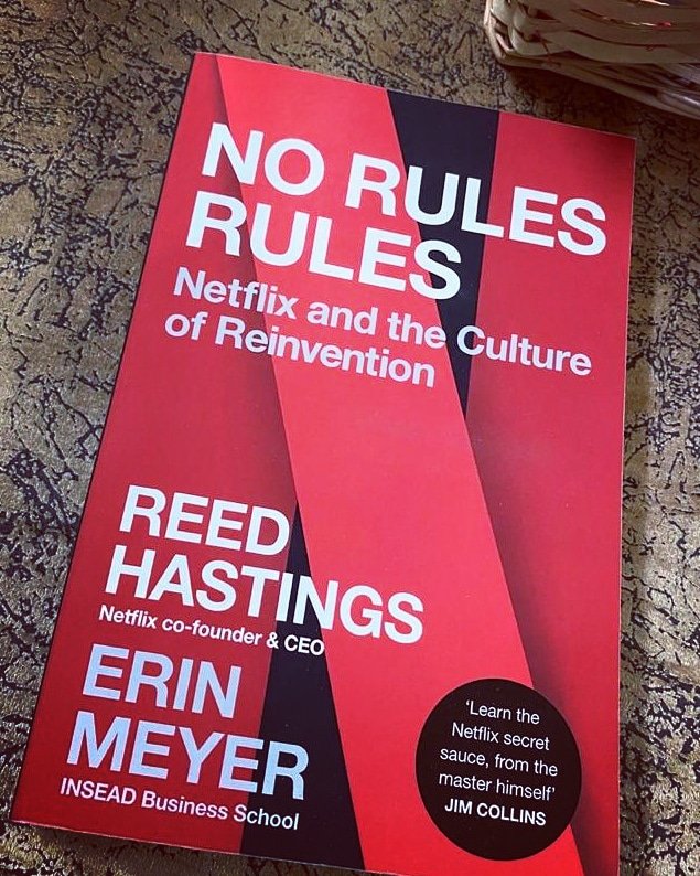 mrrudraa's tweet photo. What goes behind the most imaginative and bold company in the world!

#Netflix #Culture #CultureCode #NoRulesRules #ReedHastings #ErinMayer #companyculture #employerbrand #employerbranding #book #goodreads #bookblogger #bookreview #bookslover #learning https://t.co/tGUP30uTIO