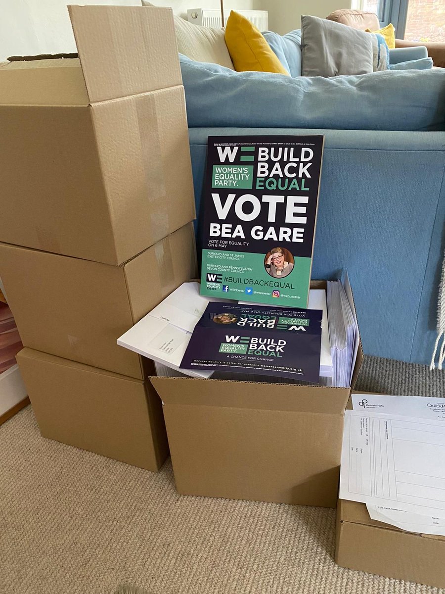 wepexeter's tweet photo. Seen one of our posters out and about in the ward? Send us your pics if so! And on Thursday #VoteBea for Exeter City Council #BuildBackEqual #EnoughIsEnough https://t.co/uoNfkfLj3X