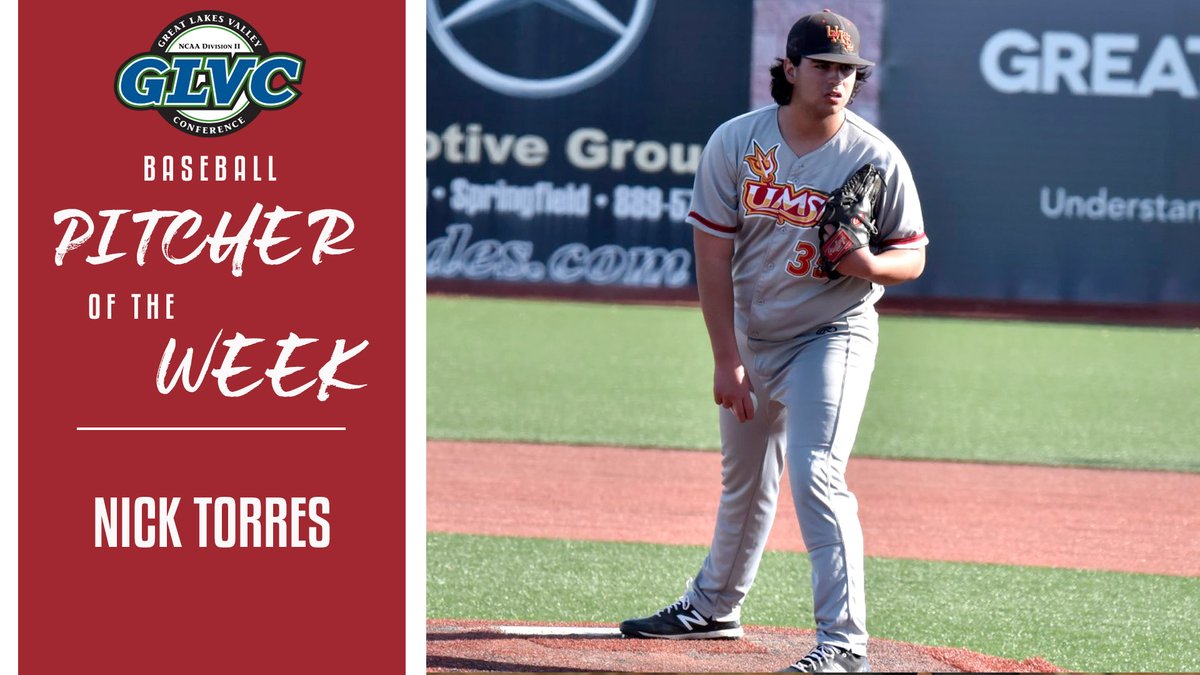UMSL Athletics (@umslathletics) on Twitter photo Congrats to <a href="/UMSLBSB/">UMSL Baseball</a>'s Nick Torres on being named GLVC Pitcher of the Week!
Find out what he did to earn the honor ⤵️
bit.ly/3vzSUpd
#GLVCbase Congrats to <a href="/UMSLBSB/">UMSL Baseball</a>'s Nick Torres on being named GLVC Pitcher of the Week!
Find out what he did to earn the honor ⤵️
bit.ly/3vzSUpd
#GLVCbase
