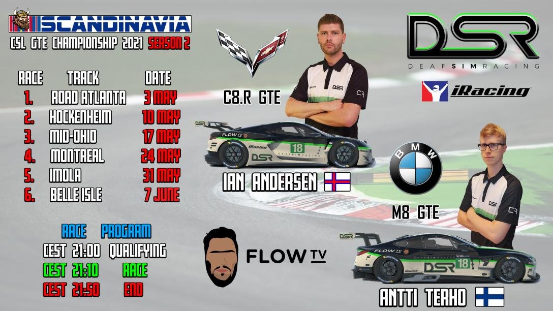 Hey guys! It's a new season in CSL with GTE cars. Once again our drivers Ian and Antti are going to test their skills. You can follow opening race from here! youtube.com/watch?v=4D5uW0…