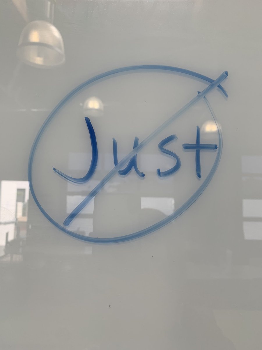 It’s amazing how easy it is to slip “just” into our daily vernacular. Here’s today’s reminder to drop it. “Just”, like “like” is typically a filler world that weakens your statement.