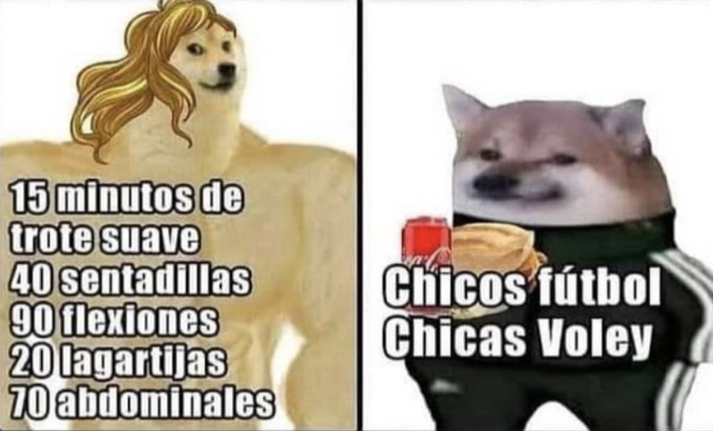 tomi01carp's tweet photo. Profesora de             Profesor de
Ed física                     Ed física https://t.co/M8wZHQzSJp