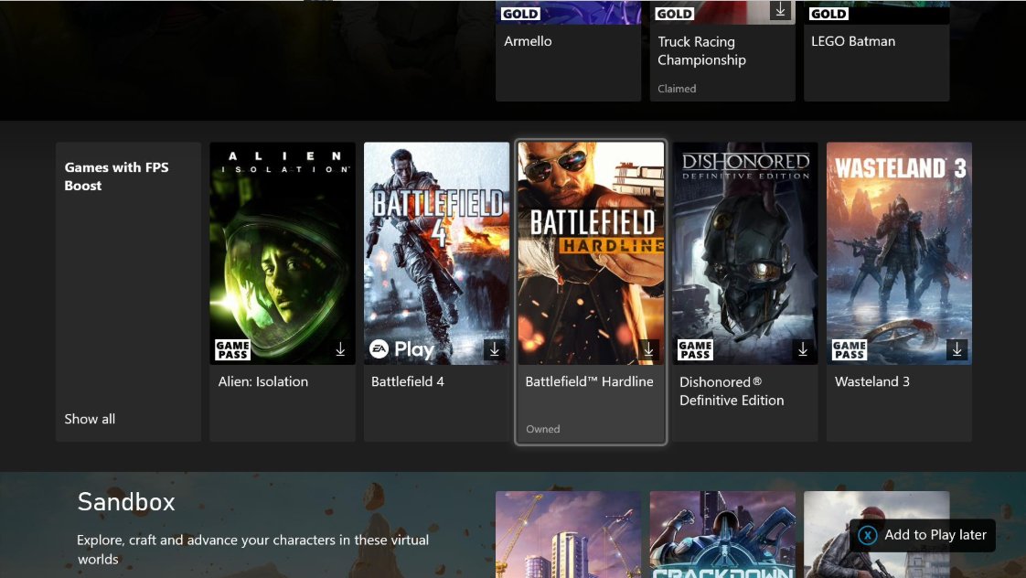 Xbox Game Pass - FPS Boost