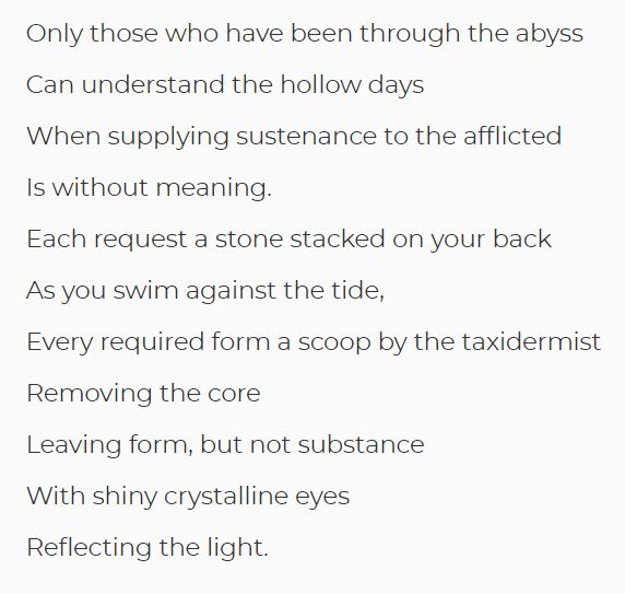 SusanNathan13's tweet photo. Meaningful #Geripall Journal club on #Narrativemedicine led by Dr. Jeff Kowaleski. Started with this poem read by the author who graciously and joined virtually #burnout https://t.co/sJsyuqmbgj