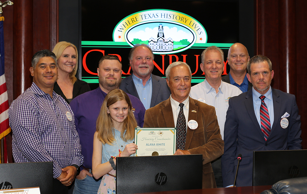 STEAM Academy 5th Grader, White, Named Honorary Councilmember

At the April 20 Granbury City Council regular meeting, the mayor and city council named Science, Technology, Engineering, the Arts and Mathematics Academy at Mambrino 5th grader ...

Read on:
granbury.org/DocumentCenter…