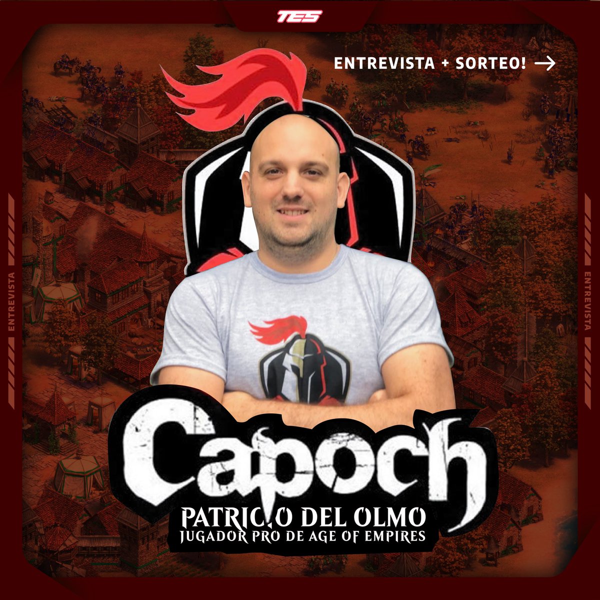 testodoesports's tweet photo. Mañana a las 18:00 ⏰🇦🇷,vamos a entrevistar a @IamCapoch 🙌🏻, y encima...viene con el sorteo de un #mate 🧉 del #ageofempires 👏🏻🙌🏻.
Entra a nuestro a nuestra publicación de insta, y participa👇🏻📄:
https://t.co/6W3k2OF94a
#SorteoGamingGratis #SORTEO #eSports @AgeOfEmpires #aoe https://t.co/djwEommrZE