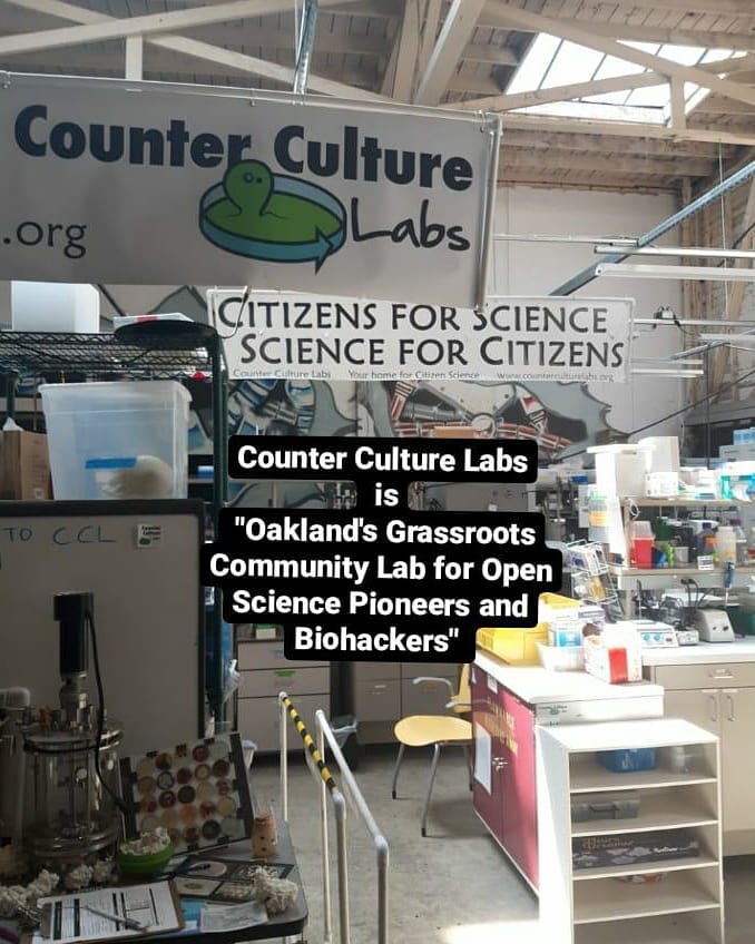 omnicommons's tweet image. Do you know about @CountrCultrLabs which has their lab in the Omni Commons, next to Sudo Room and Sudo Mesh ?!

Counter Culture Labs is &quot;Oakland&apos;s Grassroots Community Lab for Open Science Pioneers and Biohackers&quot; !

Go to their Twitter and their website to learn more about them.