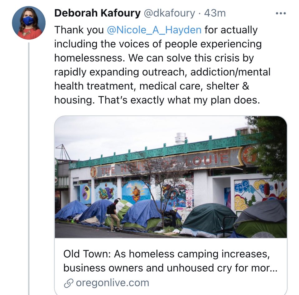 tmccormick's tweet photo. @dkafoury @Nicole_A_Hayden every voice cited, housed & not, asks for immediate alternative shelter/housing, exactly what your @MultCo budget proposal & stmts most sideline, & current initiatives for which (eg #S2HC, #AlternativeShelterRFPQ, #pdxRIP2) go unmentioned by reporter. Who are you listening to? https://t.co/nzK617LIo3