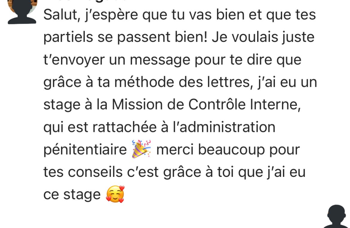 Comme quoi tout ce travail avec <a href="/EnConfinement/">Étudiants En Confinement</a> ne sert pas à rien ! 

Très heureuse de lire un message pareil, je me couche en paix ce soir. ✨