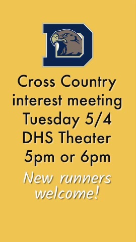 Cross Country Info Meeting in Theater tomorrow <a href="/DaculaAthletics/">Dacula HS Athletics</a>