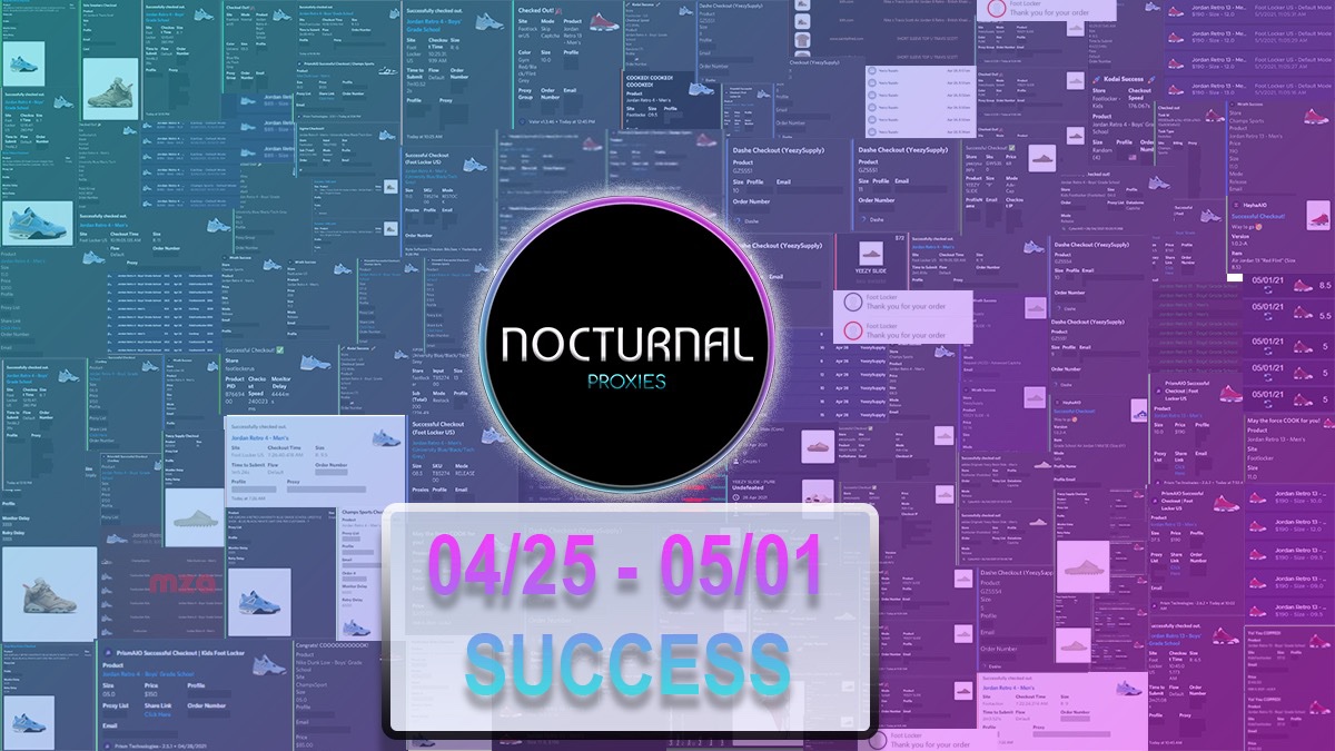 NOCTURNALPROX's tweet image. This was only last week, bunch of Yeezy Slides and AJ4 UNC🏆

-Working Footsite ISPs 💪 

🎥 @NoctrnalSuccess 

April success coming soon 🚀

🎁 Giveaway 3GB!
✍️ Rules
I Like
I RT ♻️ 
I Follow @NocturnalProx 
I Comment below👇 #Noc

⏰ Ends in 48 hours 
☕️ Drink @QuokkaBrew 🤝