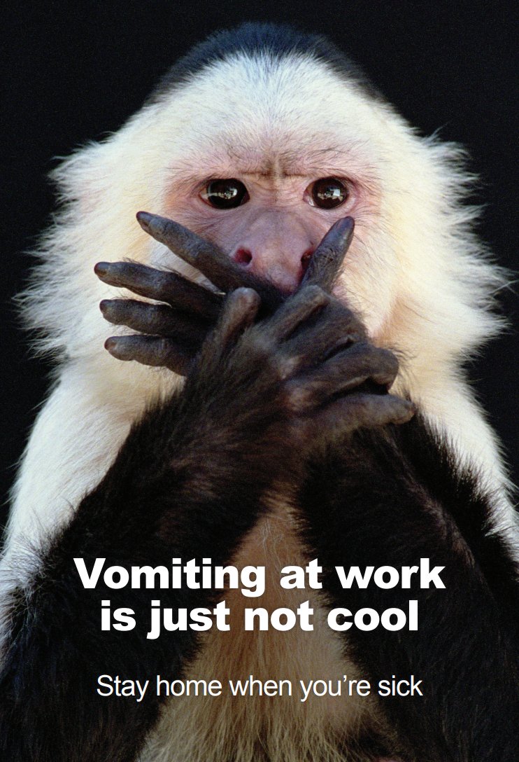 Have you ever vomited at work?  Apparently it's frowned upon....and really who wants to use a public toilet after all the studies about what can be found around and on them!  #IPAC2021 #webbertraining #infectionprevention #COVID19 #vomitathome