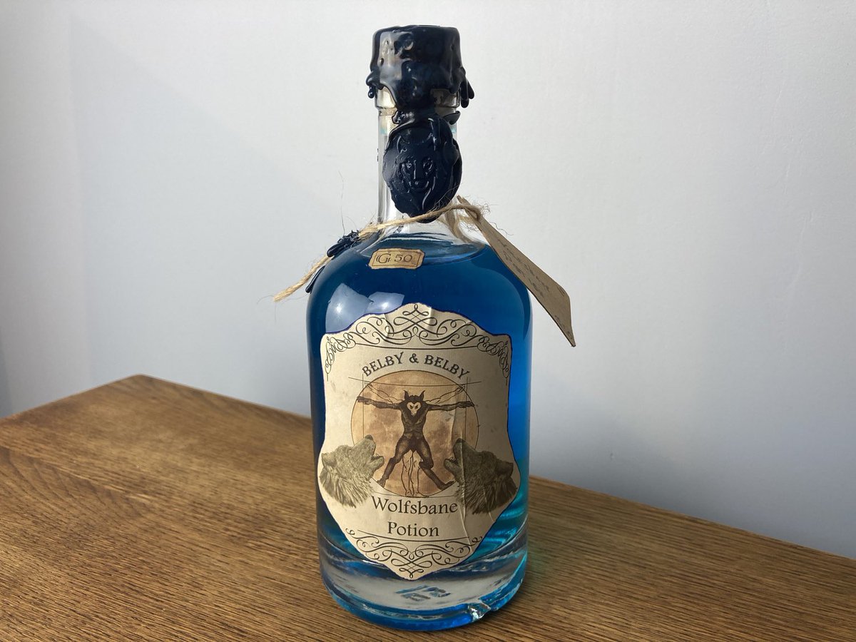 Last few wolfsbane potions on my #etsy shop: The Wolfsbane Potion Bottle from Harry Potter - magical potion etsy.me/3xIJWI3