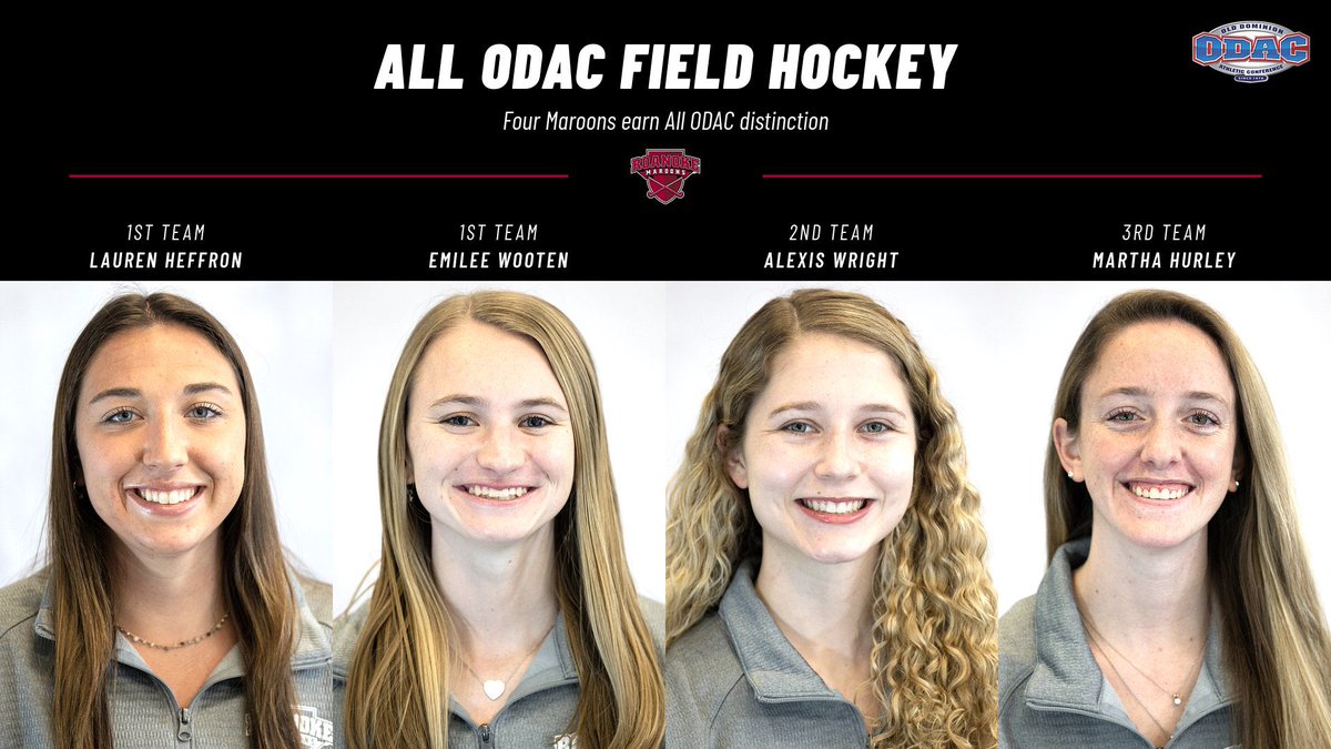 RCmaroons's tweet photo. Congratulations to @RoanokeFH Lauren Heffron, Emilee Wooten, Alexis Wright, Martha Hurley being named All @odacathletics https://t.co/MNeuwTZxBS