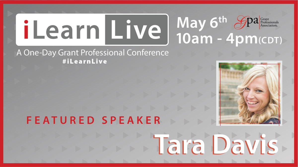 GPANational's tweet photo. #Grant Professionals, It's so important to manage your stress & practice self-care during difficult and uncertain times. Join Tara Davis, @letswearlove, leader of #workplacewellbeing at #iLearnLive to learn how. https://t.co/6S85bjrWjF https://t.co/T806RfsiGX