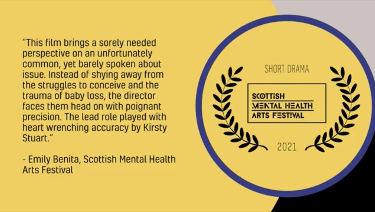 🎉WOOHOO! @ZinnieH ‘s <a href="/AGlimpseMovie/">A Glimpse</a> WON the Short Drama Award at the <a href="/MH_arts/">Scottish Mental Health Arts Festival</a> International Film Awards🎉 Huge thanks to all the cast, crew and supporters who made this film with us! #SMHAF21 #ShortDramaAward #FilmFestival #AwardWinning #ShortFilm