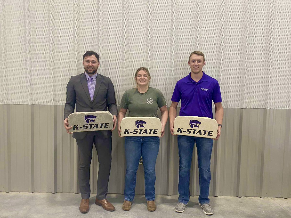 Congratulations to our graduating seniors! Last night was our annual steak fry where we recognized our seniors for their hard work and awarded then with their K-State rocks.