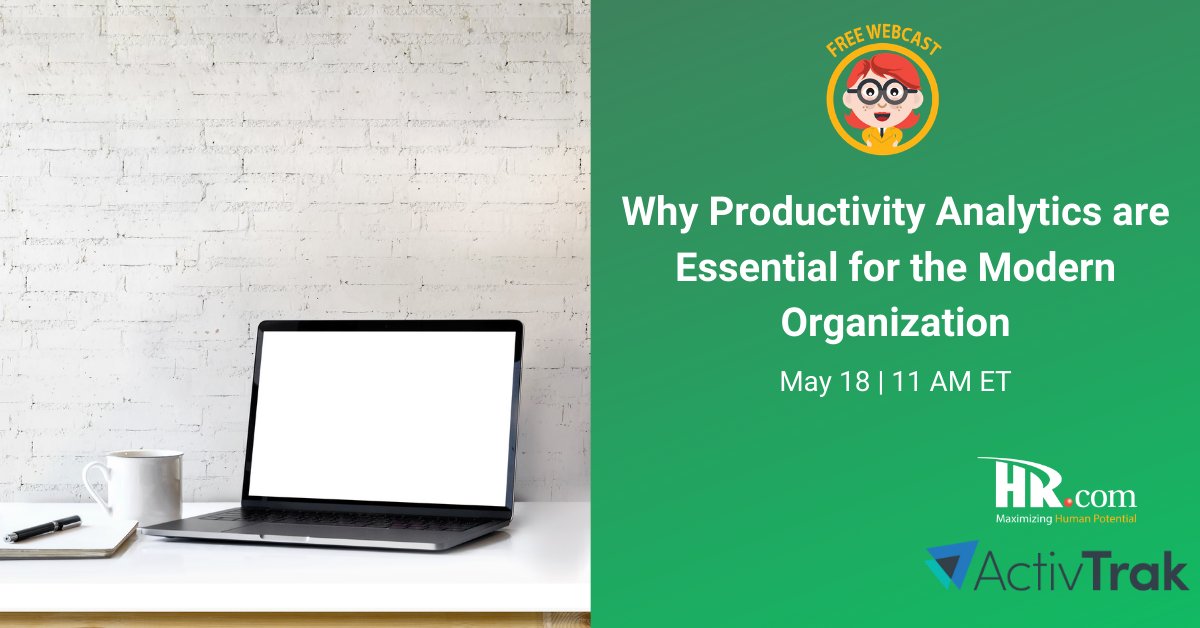 HRdotcom's tweet image. Complimentary HR.com #Webcast with @activtrak on May 18th. Join us as we outline the critical relationship that exists between productivity insights and other key themes. Register here: okt.to/lcjAOZ

#ProductivityAnalytics