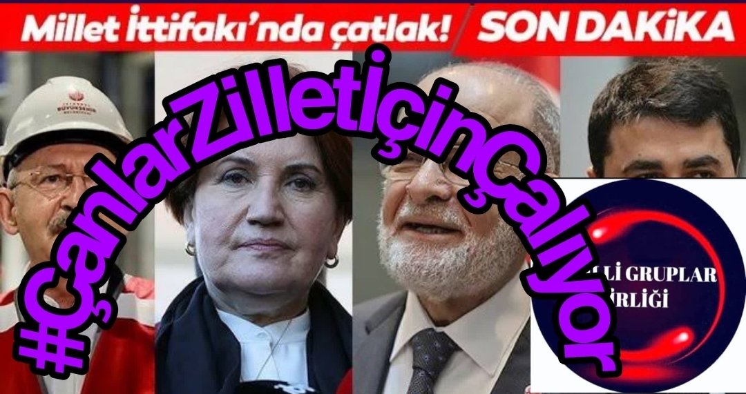 Millete döndüğün sırtını örgütlere yaslarsan bu Millet cezasını keser #ÇanlarZilletİçinÇalıyor
@hamzaseLim01 
@Haktan18453 
@Toqunuzqelin 
@HandanSelen 
@ULviye___ 
@aztrberke 
@ADANAM___ 
@AysgulAk 
@Yasinn898 
@MuradEfe_ 
@SadkAkk 
@Sahraca_ 
@SemaN_U_R 
@GktrkMetee