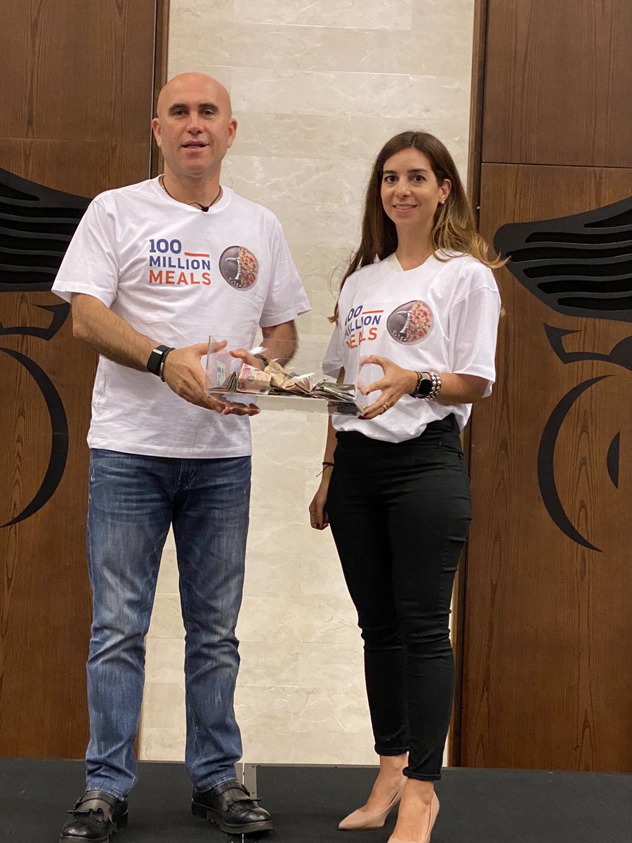 We have crossed the 100,000 meal at our #AvayaCares fund raising #marathon. I than the @Avaya_mea team for their outstanding generosity. #RamadanKareem #100MillionMeals