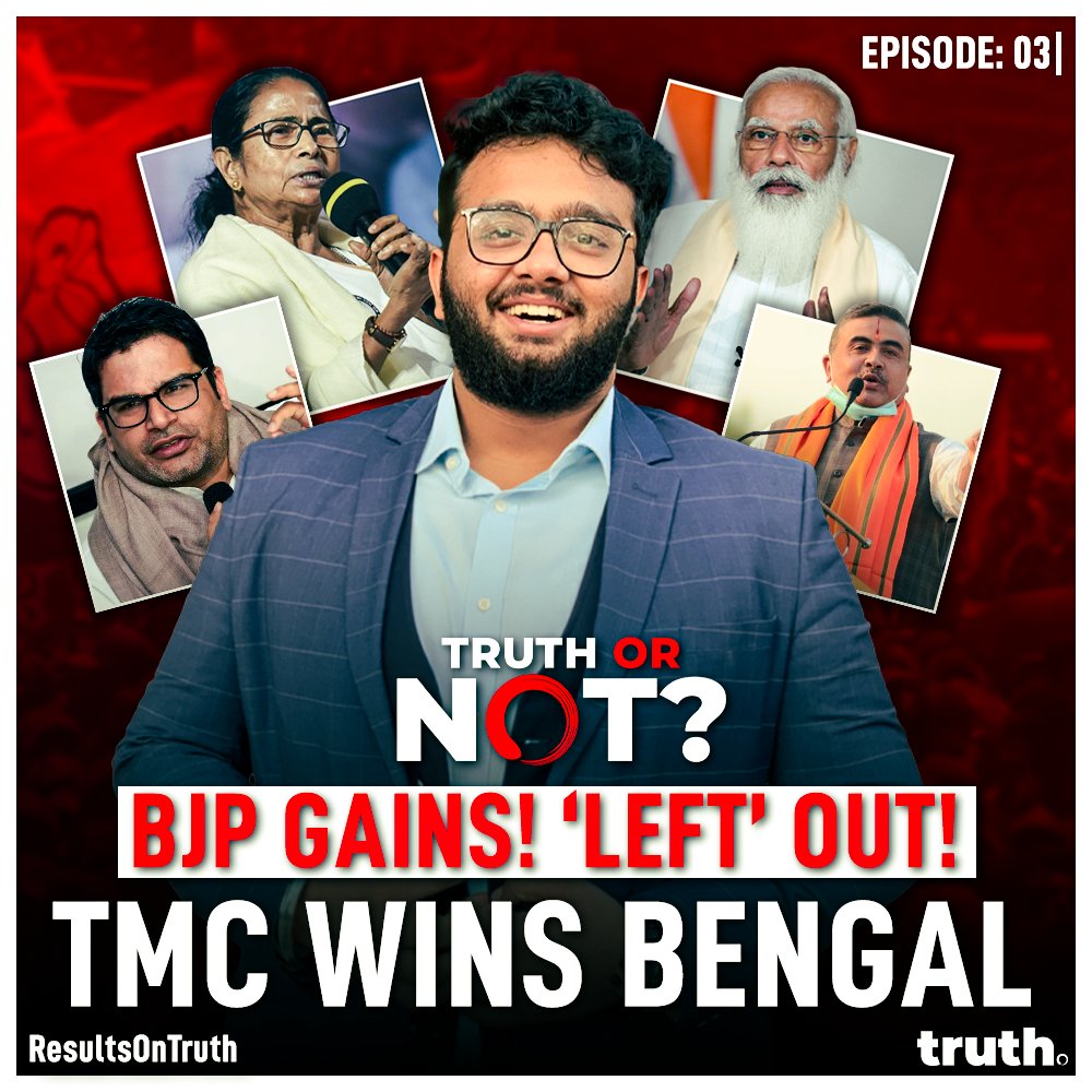 thetruthin's tweet photo. #TruthOrNot //Episode-03: The West Bengal Assembly Elections 2021 saw a landslide victory for the Trinamool Congress which defied all the predictions and assumptions that were put in place. Watch the full video at: https://t.co/23zqDyKPmj
#WestBengalElections2021
@BIPRAJITROYCHO1 https://t.co/JelBXxVic4