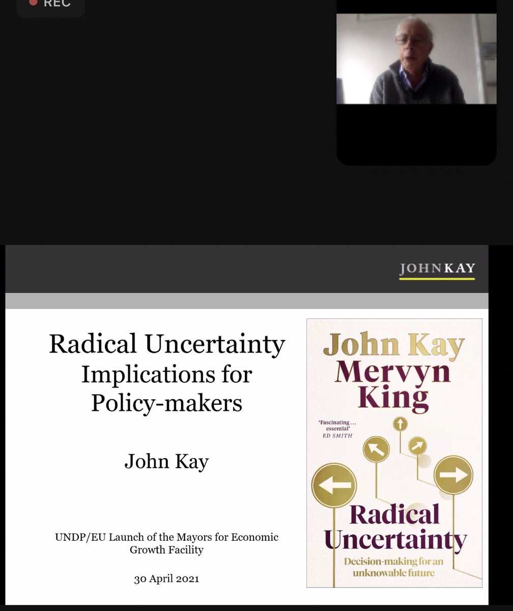 akapysheva's tweet photo. In the current development context of #radicaluncertainty it is important to #embracecomplexity as reminded by @gquaggiotto and @ProfJohnKay during the launch of #M4EG of @UNDPEurasia and @EU #partnershipsforgoals https://t.co/iOXDcfF1fm