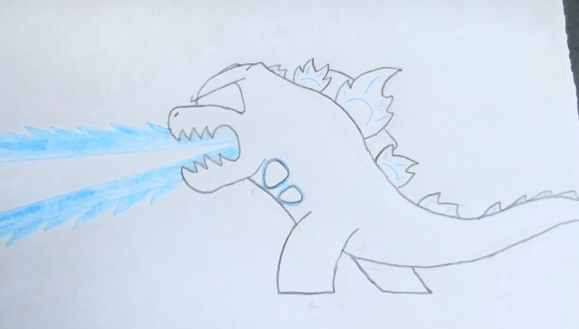 godzilla 2022 atomic breath drawing