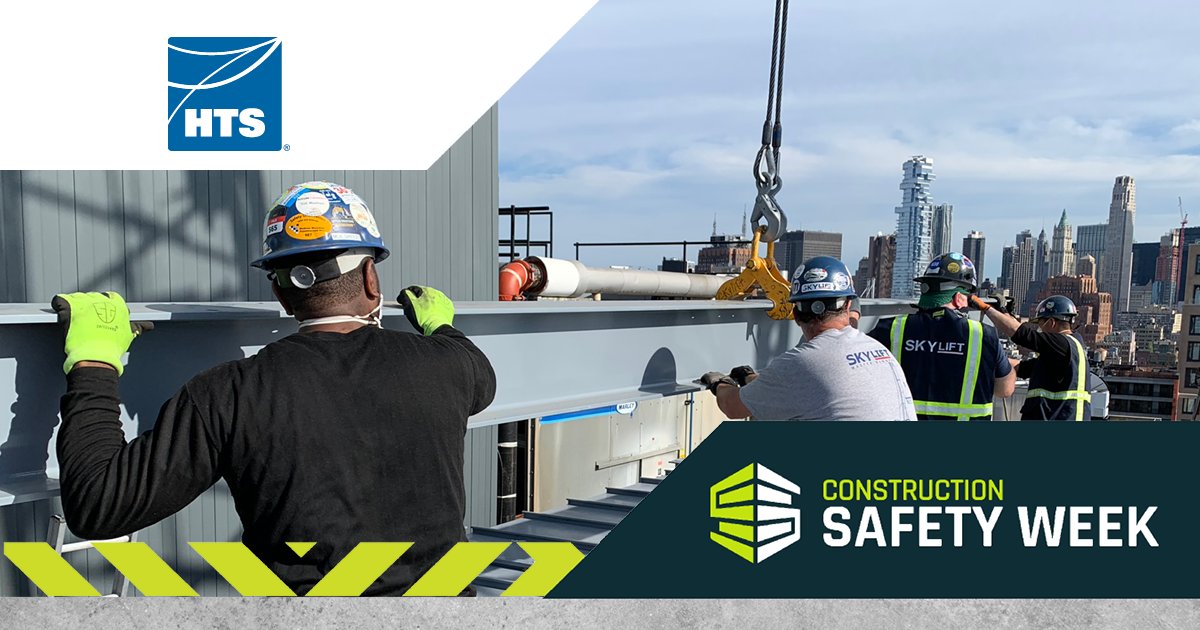 #ConstructionSafetyWeek 2021 starts today! The physical and mental wellness of our employees is our priority here at HTS. We continue to put safety as the foundation of all of our projects and strive to build a stronger & safer industry. #BuiltOnSafety #SafetyWeek