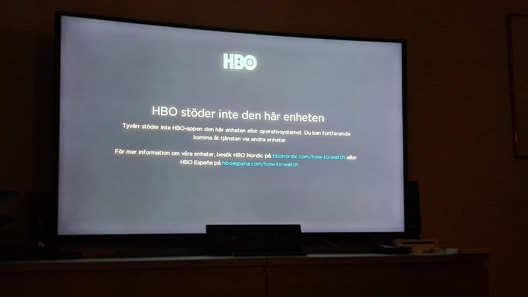 Max Nordic on Twitter: @HBONowHelp Hi, Unfortunately we no longer support Samsung Smart TV models from 2015 and older. We advise you to use the service with other devices such