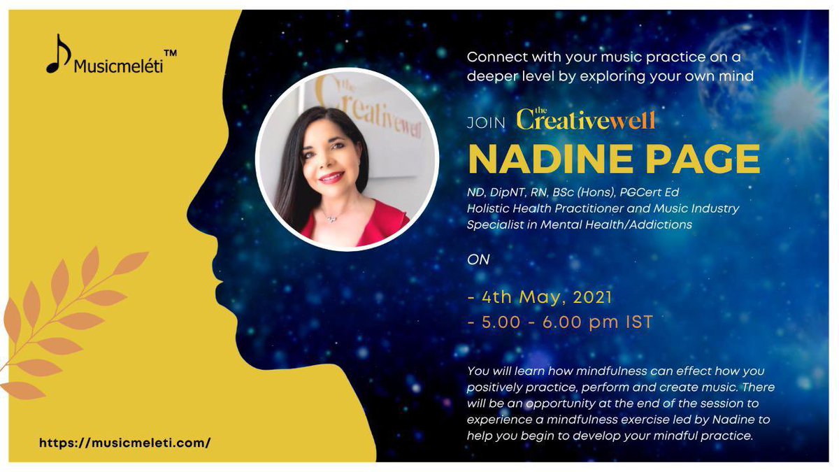 A free online #Mindfulness session tomorrow aimed at all #musicians #musiceducators and #musicstudents. 

Follow the link to register 👇🏽

fb.me/e/JTY3FAys

#mentalhealthawarenessweek