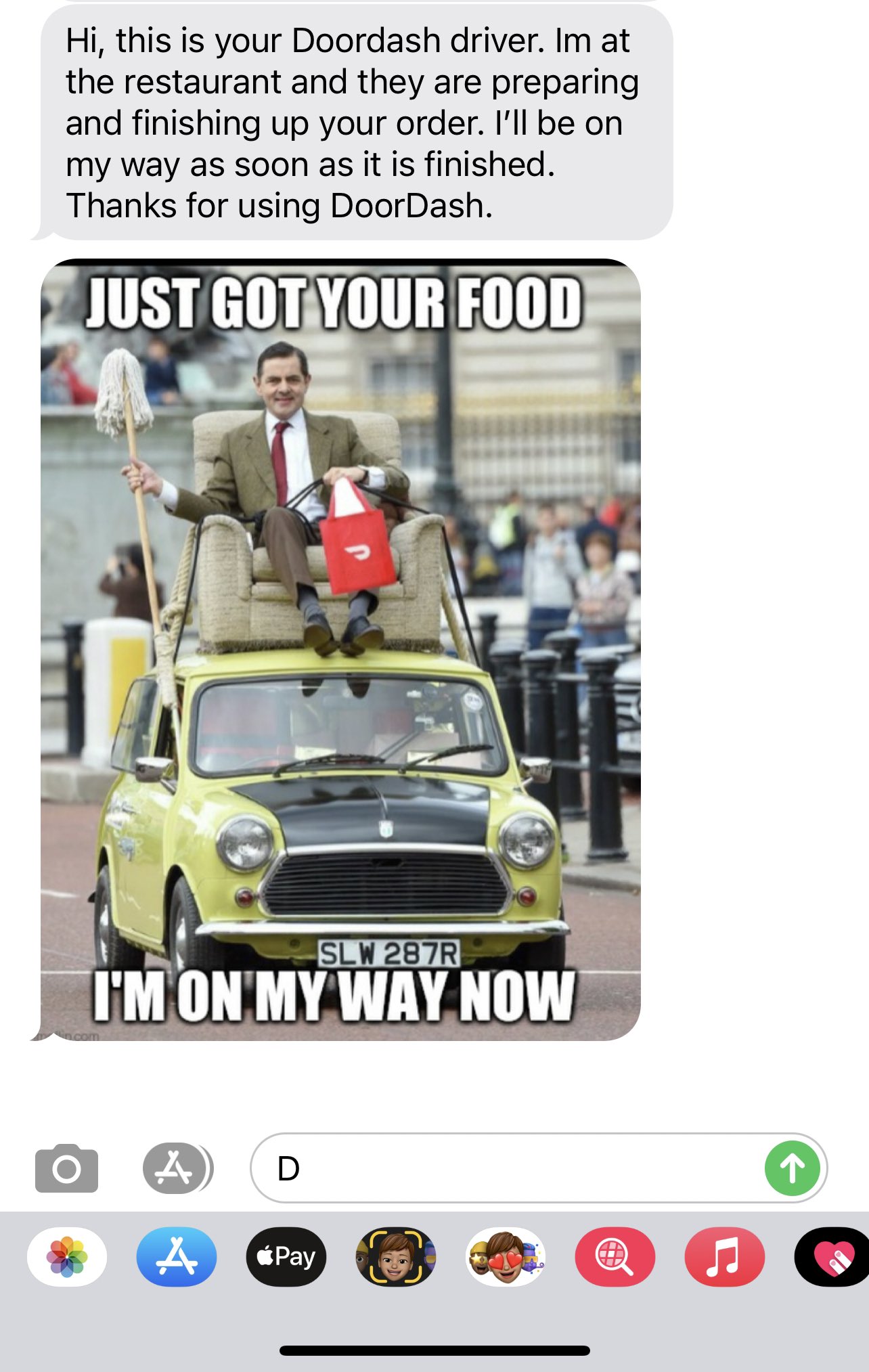 Jerome Baker Jr I Have The Best Doordash Driver Ever This Just Made Me So Happy