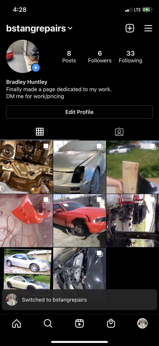 Brad_stang's tweet photo. Follow this IG and HMU for anything car related. 
Detailing, auto repairs, paint correction, paint, aftermarket part installation, stereos, custom subwoofer boxes etc. https://t.co/wX3xi3UWXY