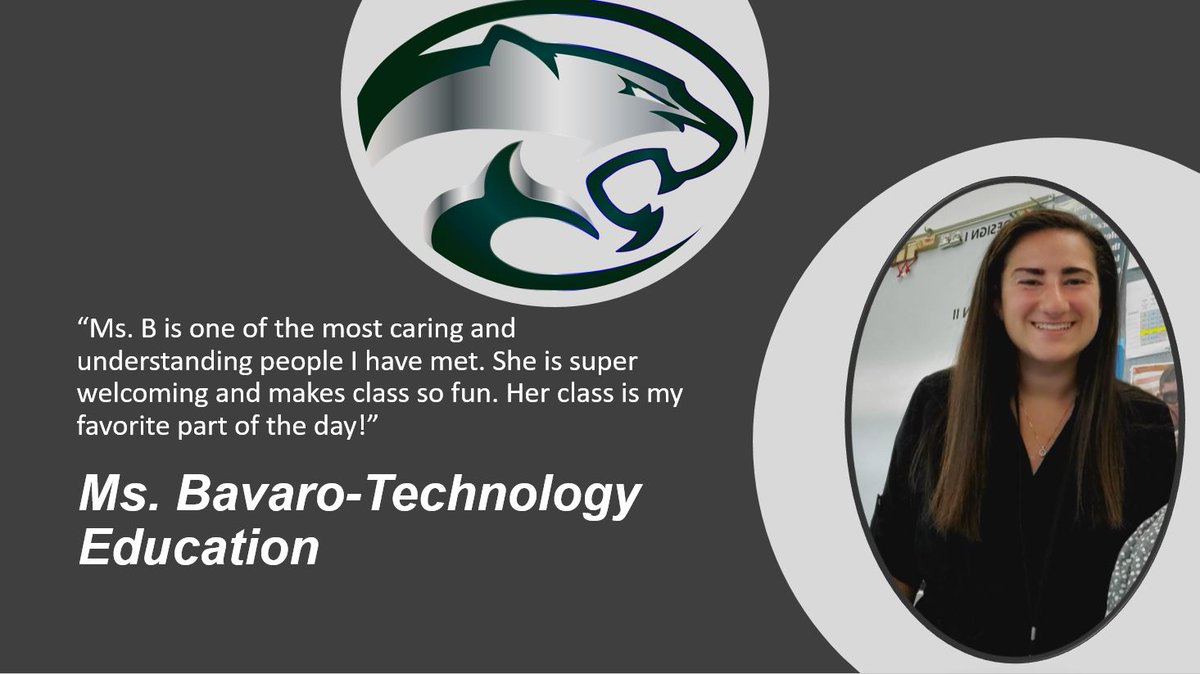 CNHS_Cougars's tweet image. CNHS Appreciates Ms. Bavaro-Technology Education Teacher #cnhsteacherappreciation2021 #theregional