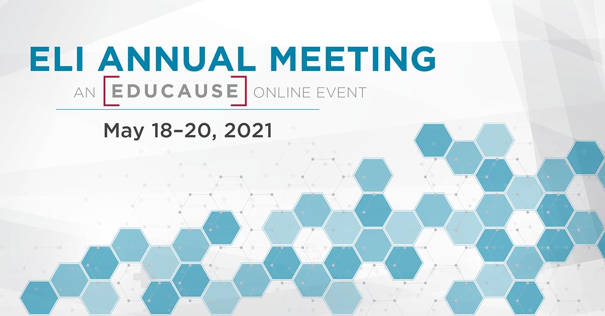The #ELI21 Annual Meeting has the best and brightest thinkers in #HigherEd #TeachingAndLearning, so register today and get ready to be enlightened! Join us May 18–20. events.educause.edu/eli/annual-mee…
