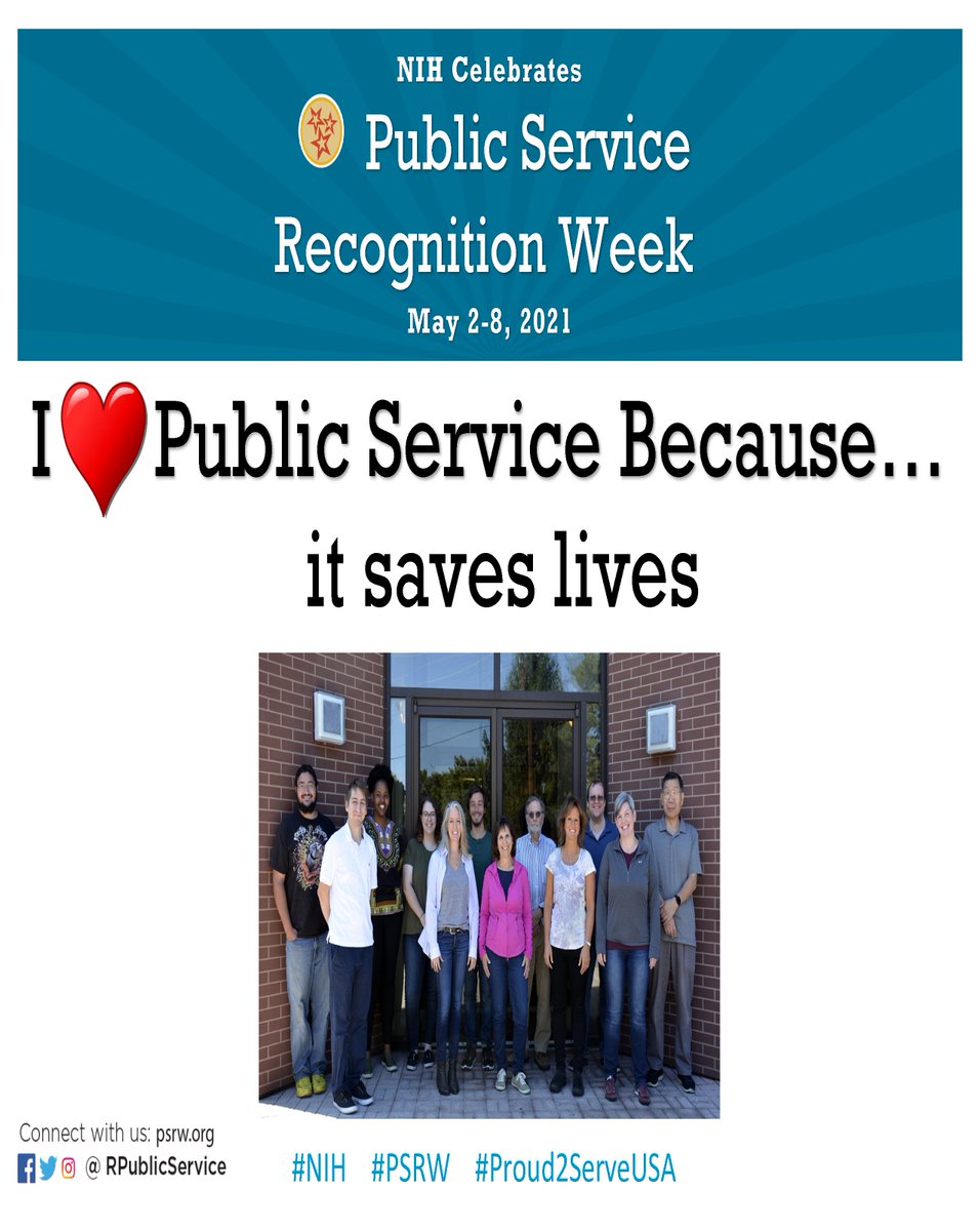 I am proud to be in public service and do my part! @NCICCR_HIVDRP @DrMFKearney #NIH #PSRW #Proud2ServeUSA