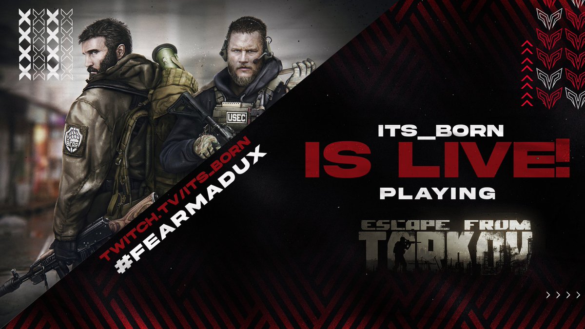 LIVE

Tonight we hunt down Killa! 12 more tasks until the Kappa too. If anyone sees a <a href="/shroud/">Michael Grzesiek</a> mask please shout!

twitch.tv/its_born

LETS GOOOOOOO!!

#FEARMADUX #EscapefromTarkov #Tarkov