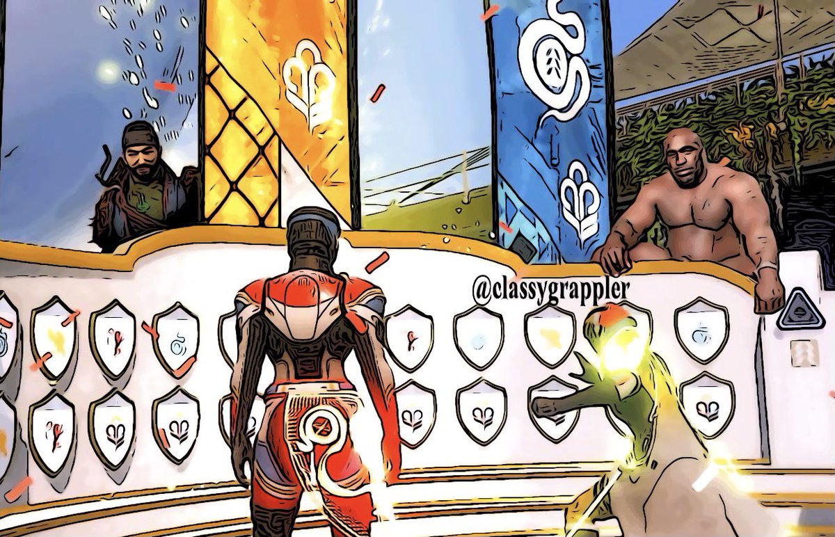 ClassyGrappler's tweet photo. @DestinyTheGame Looks like Barry is keeping a close eye too! https://t.co/MhO5wMqxEn