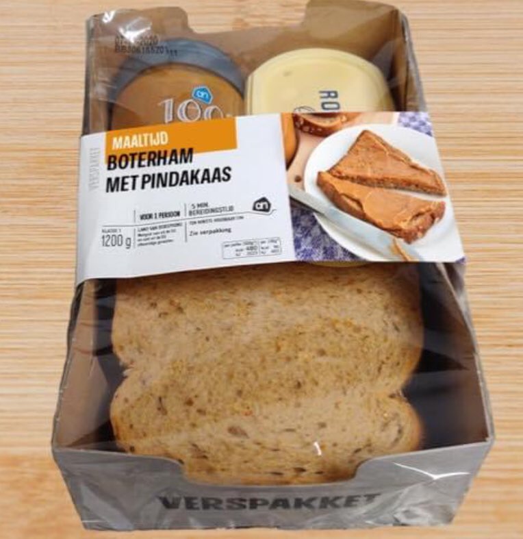 Peanut butter sandwich? #PointlessPlastic #AlbertHeijn